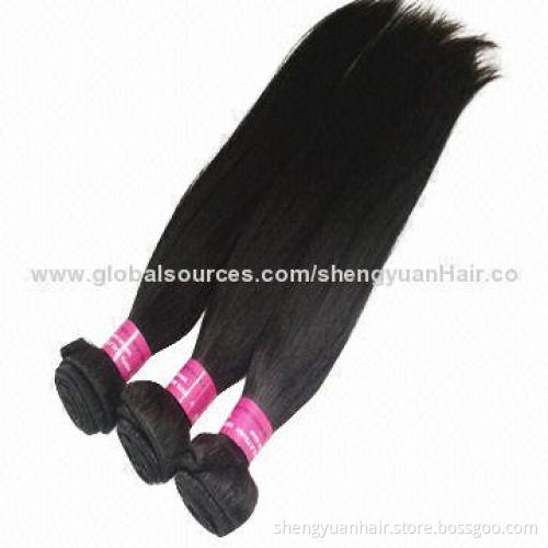 Hair Weave, Factory Price, High-quality 100% Indian Virgin Hair, Grade 5A Tangle-free and No Shed